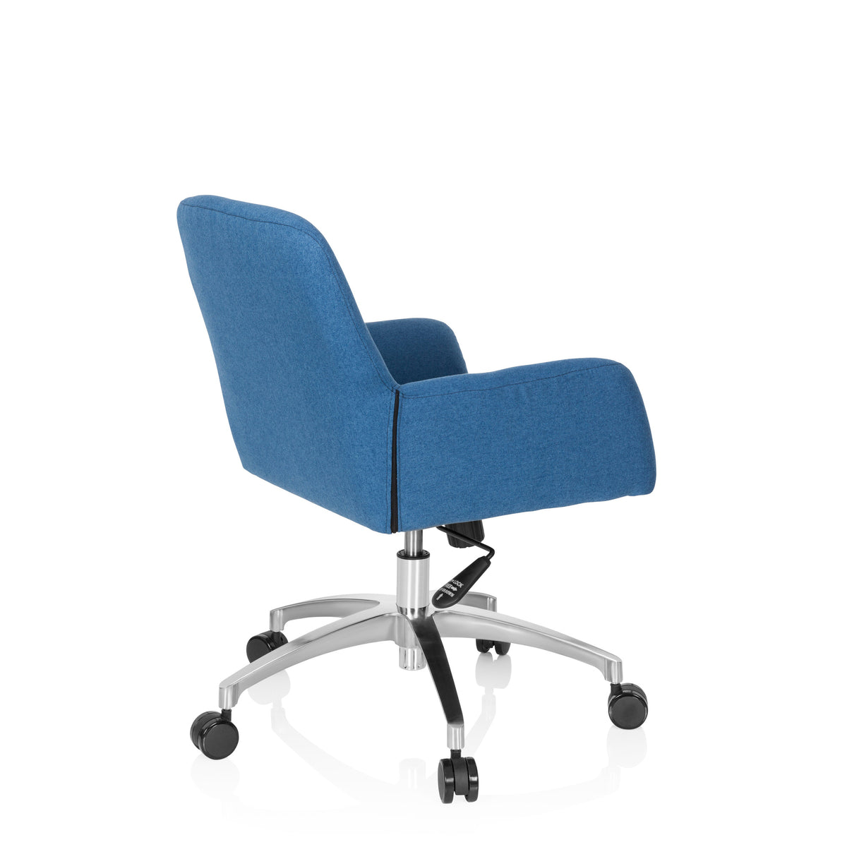 hjh OFFICE Bürostuhl Drehstuhl Stuhl SHAKE 400 Stoff Stoffsessel Blau - 4251084670870