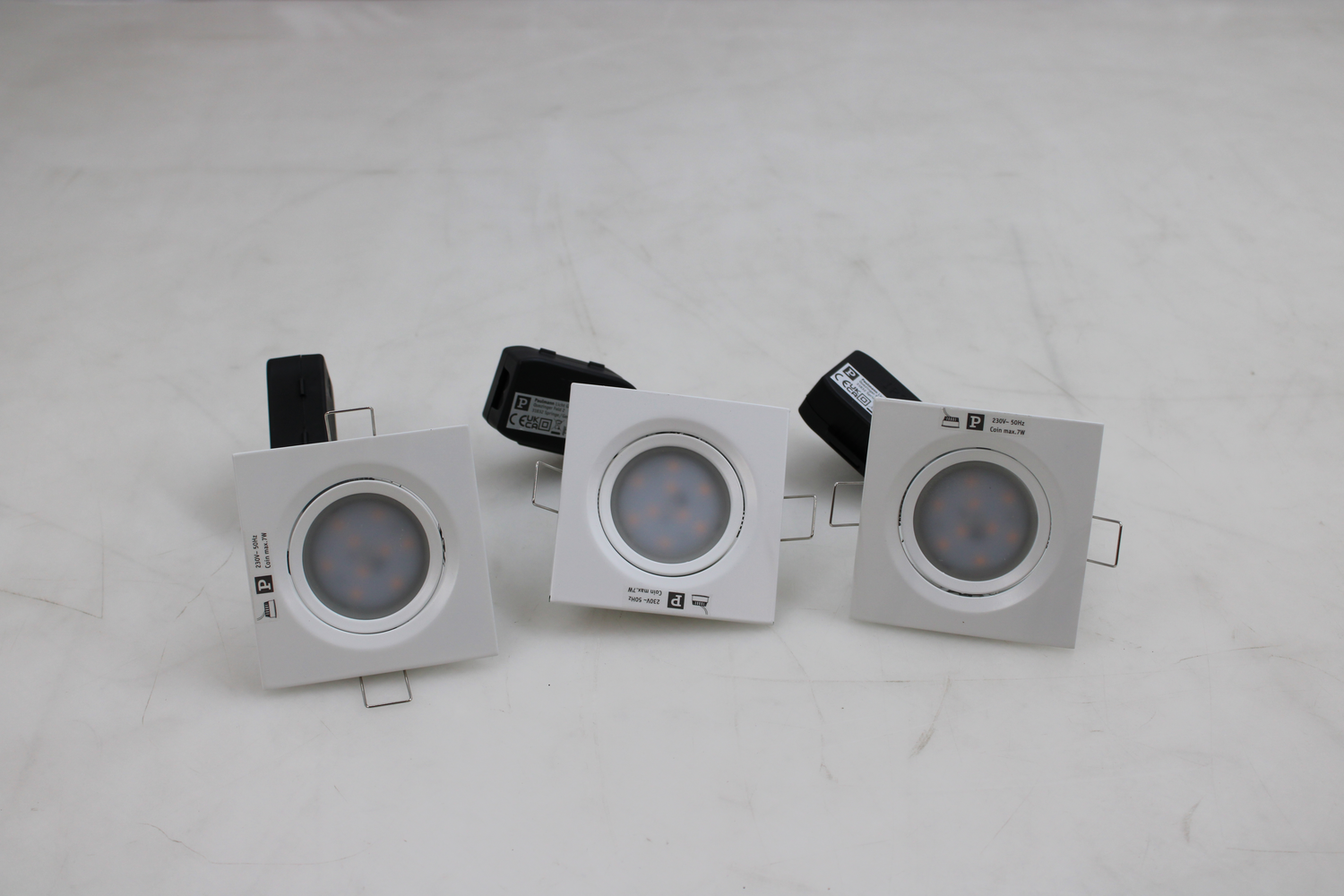 B-Ware Paulmann 3er Spot Nova Coin Led Einbauleuchte Deckenlampe Deckenlicht Leuchte