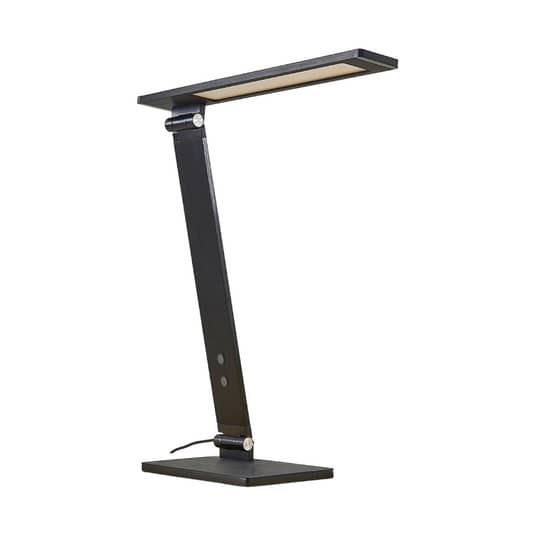 Lucande Salome dimmbare LED-Schreibtischlampe Tischleuchte Tischlampe schwarz
