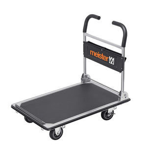 B-Ware Meister Werkzeuge Plattformwagen Wagen Klappbar Ablagefach Stahl Traglast 300 Kg