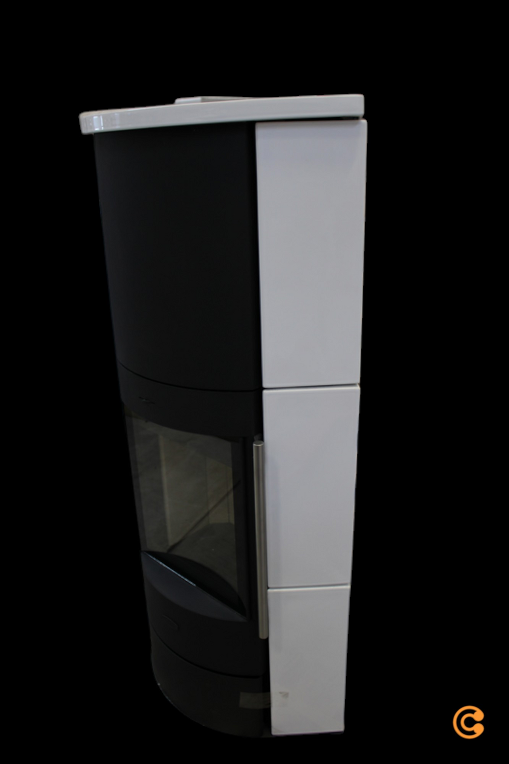 Fireplace Kaminofen Adelaide Kamin Ofen Eckkamin Zeitbrandofen Keramik 6 Kw B-Ware
