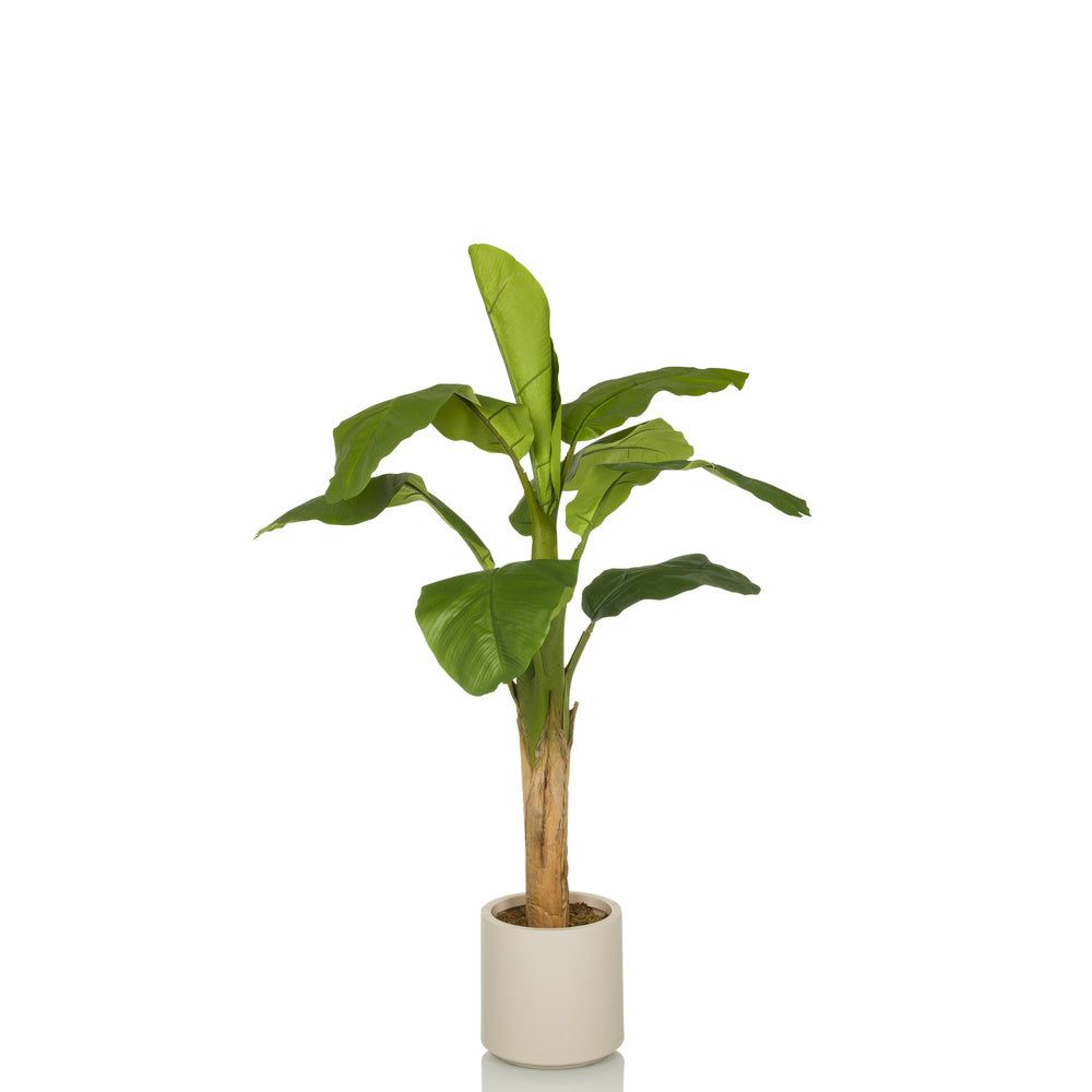 hjh OFFICE BANANE I Kunstpflanze Kunstbaum Kunstbepflanzung 150 cm - 4064323038207