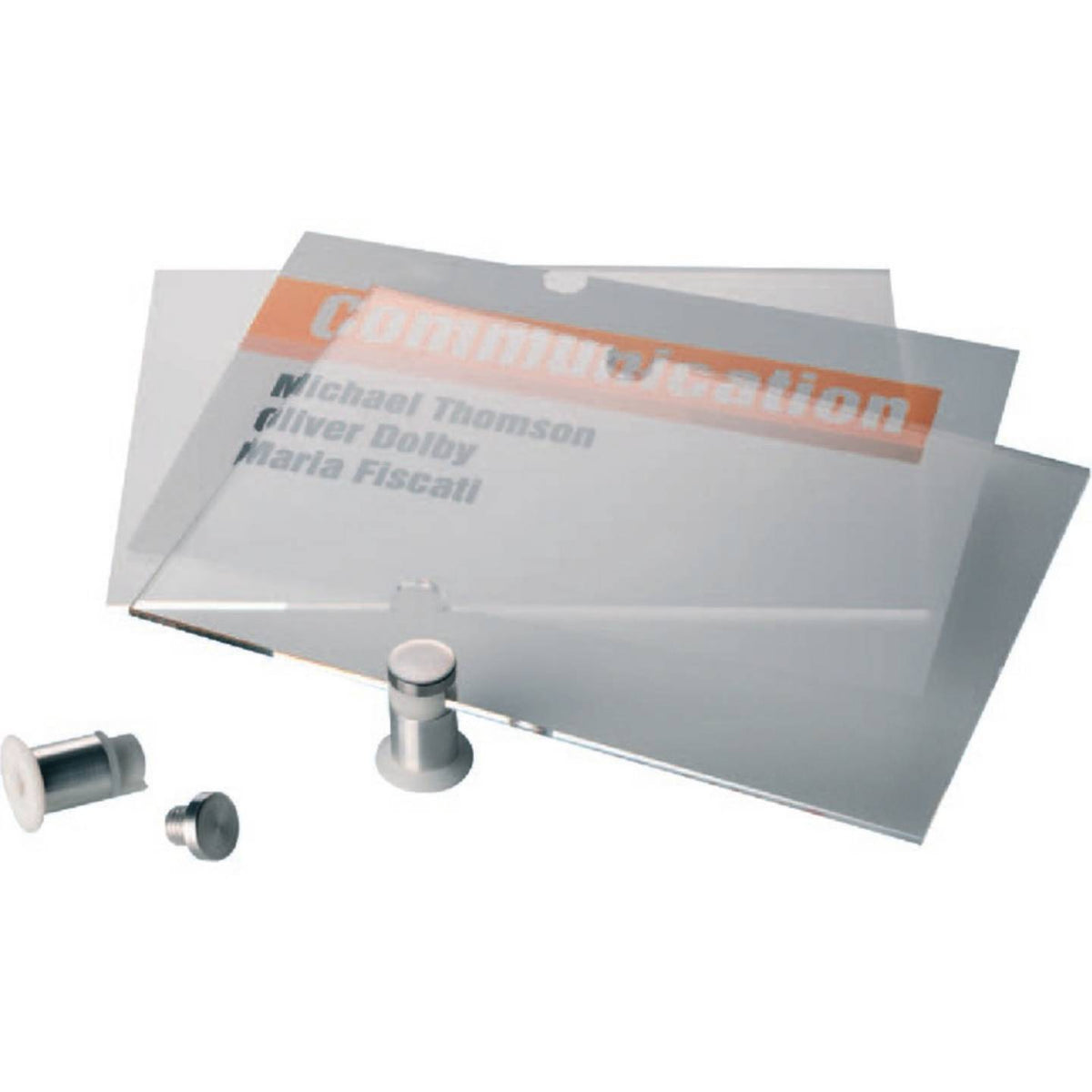 Durable Türschild Namensschild Türschoner 482419 B210 mm x H210 mm Transparent - 4005546403618