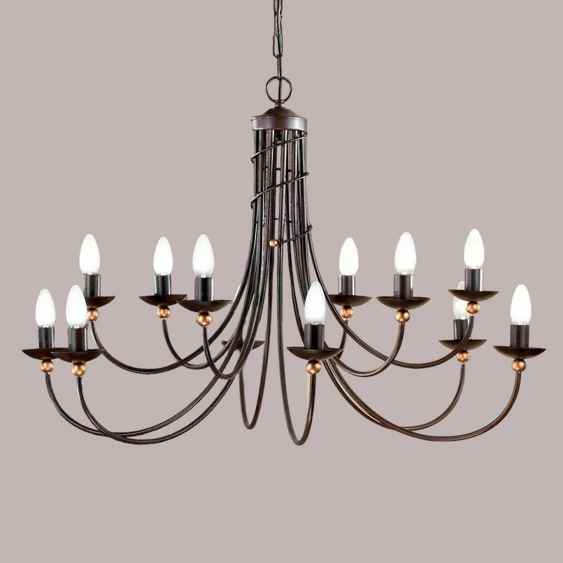 B-Ware Orion Kronleuchter Garda Deckenlampe Hängeleuchte Lampe Led Leuchte 12 Flammig