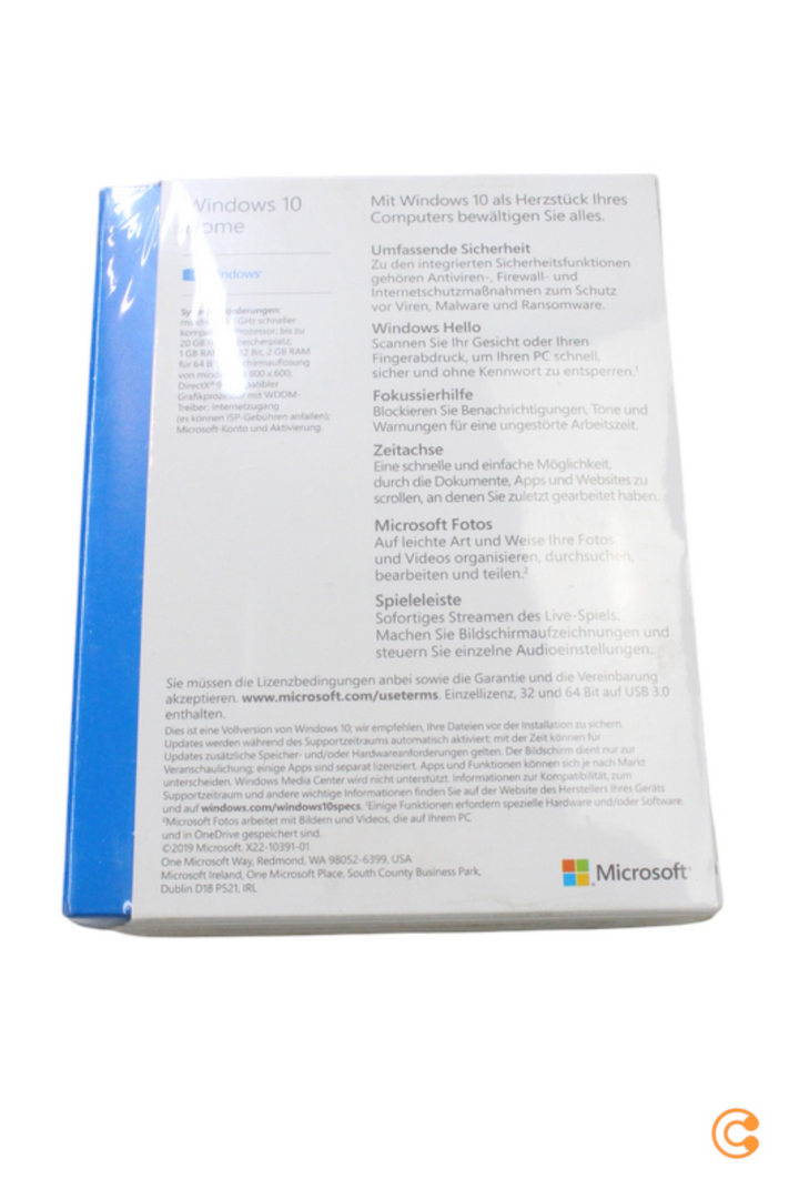 Microsoft Windows 10 Home Betriebssystem Vollversion Computersoftware