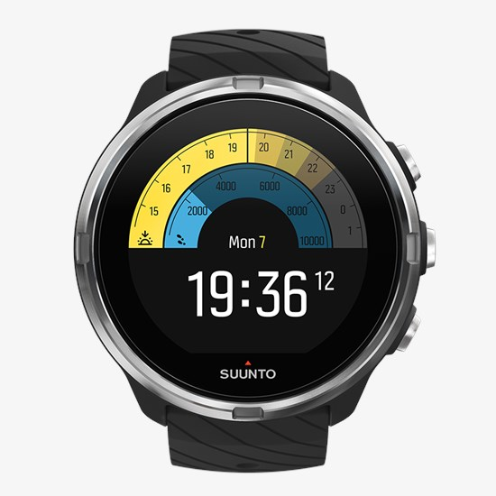 SUUNTO 9 Black Multisportuhr Uhr Smartwatch Fitnessuhr Sportuhr GPS-Uhr schwarz