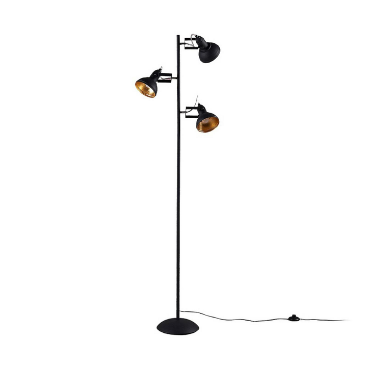 Lindby LED-Stehlampe Lilly Stehleuchte Lampe Leuchte drei Strahler E14 schwarz