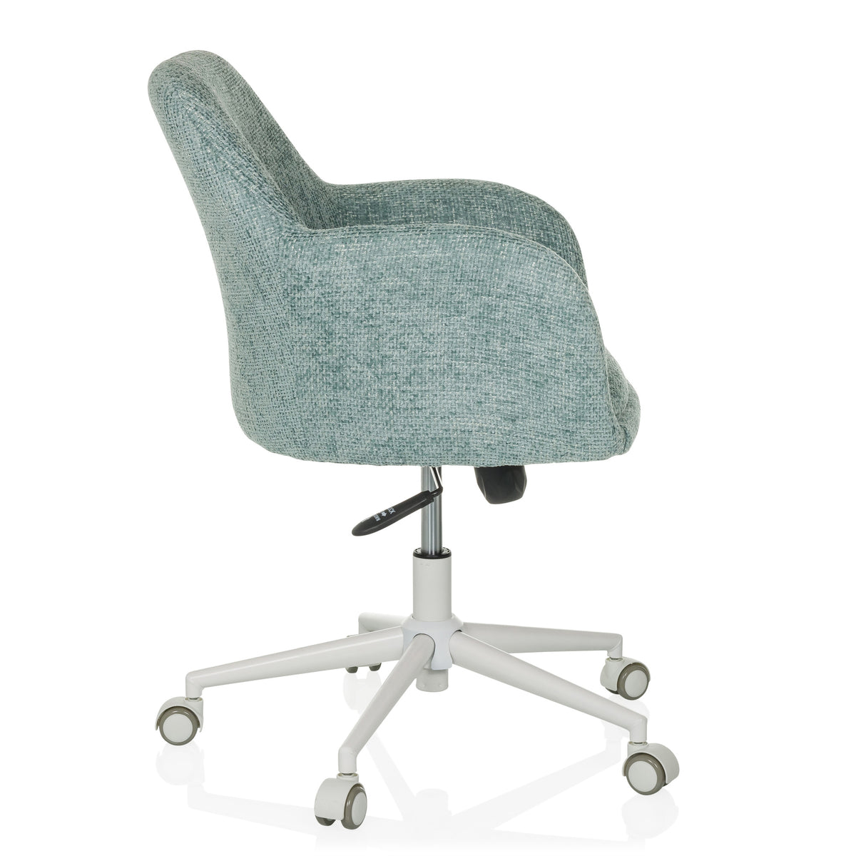 hjh LIVING Bürostuhl Drehstuhl SOLAO HOME Bouclé Stoff mint Büromöbel Möbel828 - 4064323038917