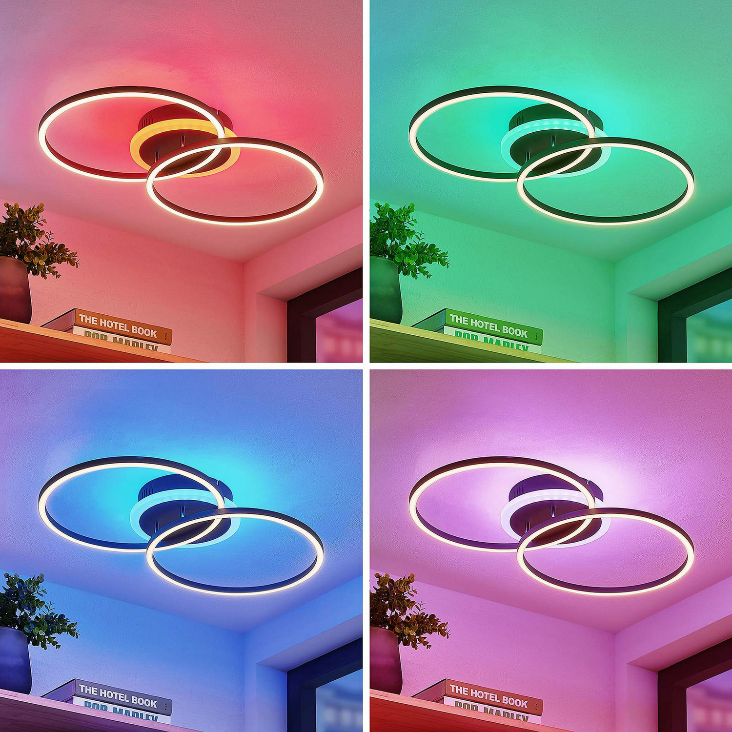 Lindby Kimari Led Deckenlampe Hängelampe Lampe Leuchte 30 W Rgb Dimmbar Schwarz B-Ware - 4251911726664