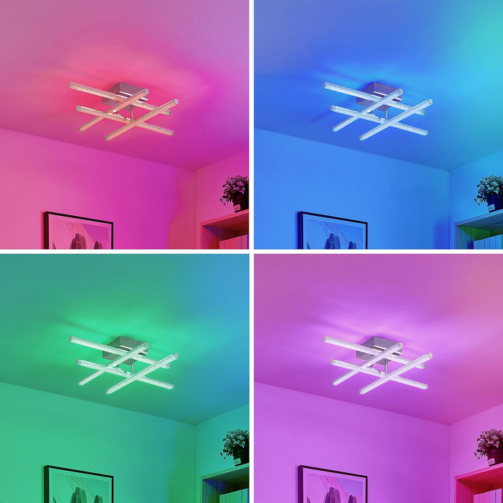 Lindby Yokabed Led Deckenlampe Deckenlampe Deko Deckenlicht Rgb Farbwechsel B-Ware - 4251096585575