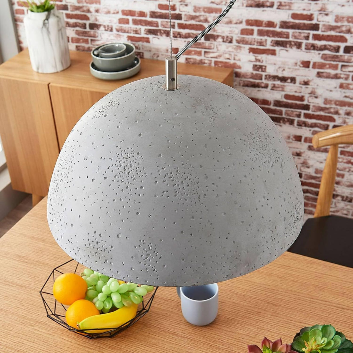 Lindby Pendelleuchte Jelin Deckenlampe Hängeleuchte Deckenleuchte Lampe grau E27 - 4251096525021