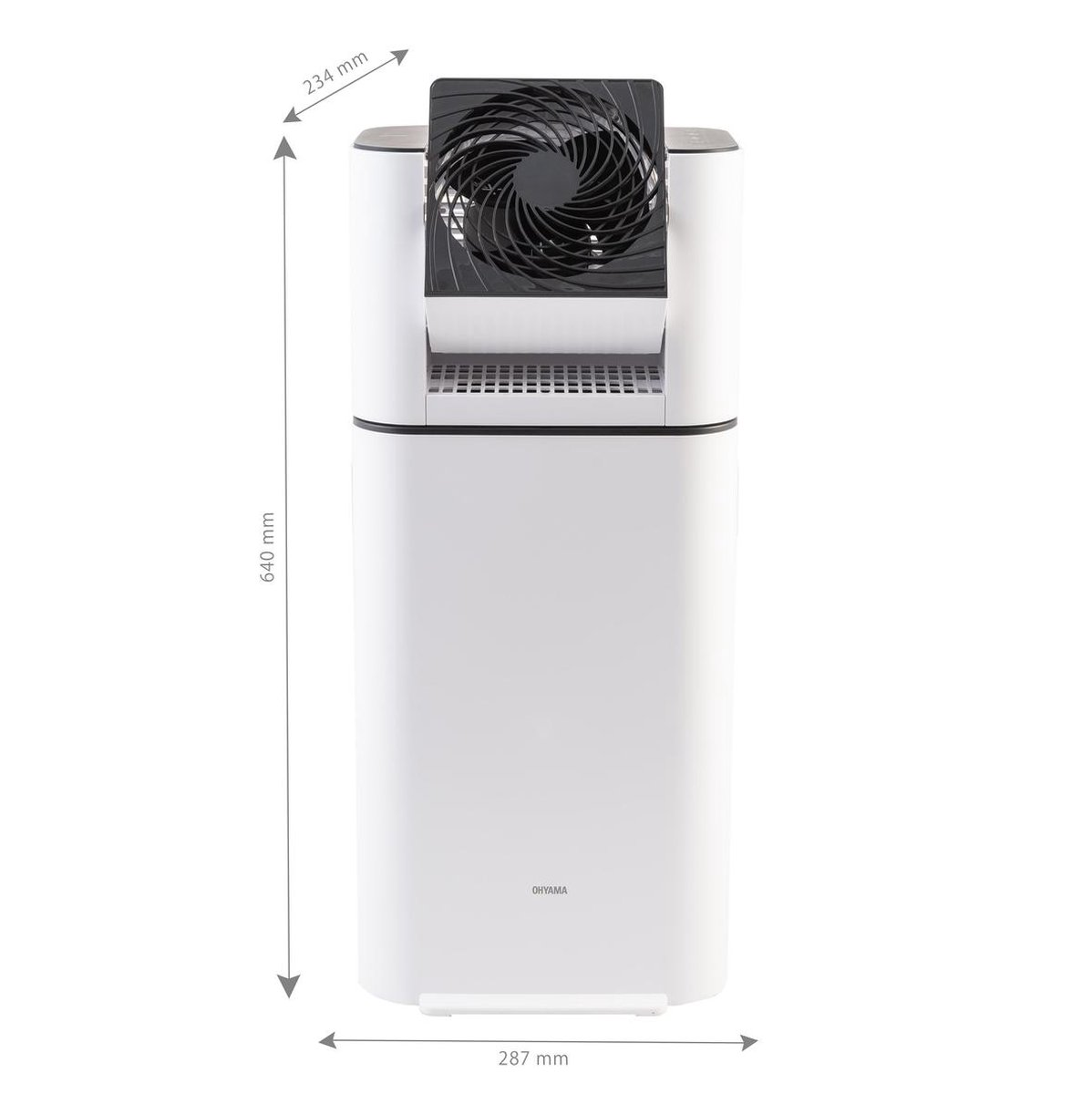 B-Ware Iris Ohyama Woozoo by Ohyama DDC-50 Luftentfeuchter und Ventilator Entfeuchter