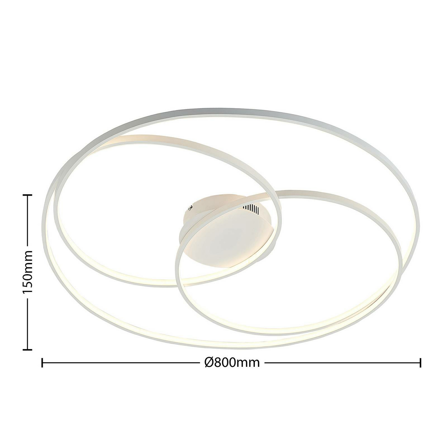 Lindby Kateryna Led Deckenlampe Deckenlampe Hängelampe Leuchte Weiß ø80cm Led161 B-Ware - 4251911707397