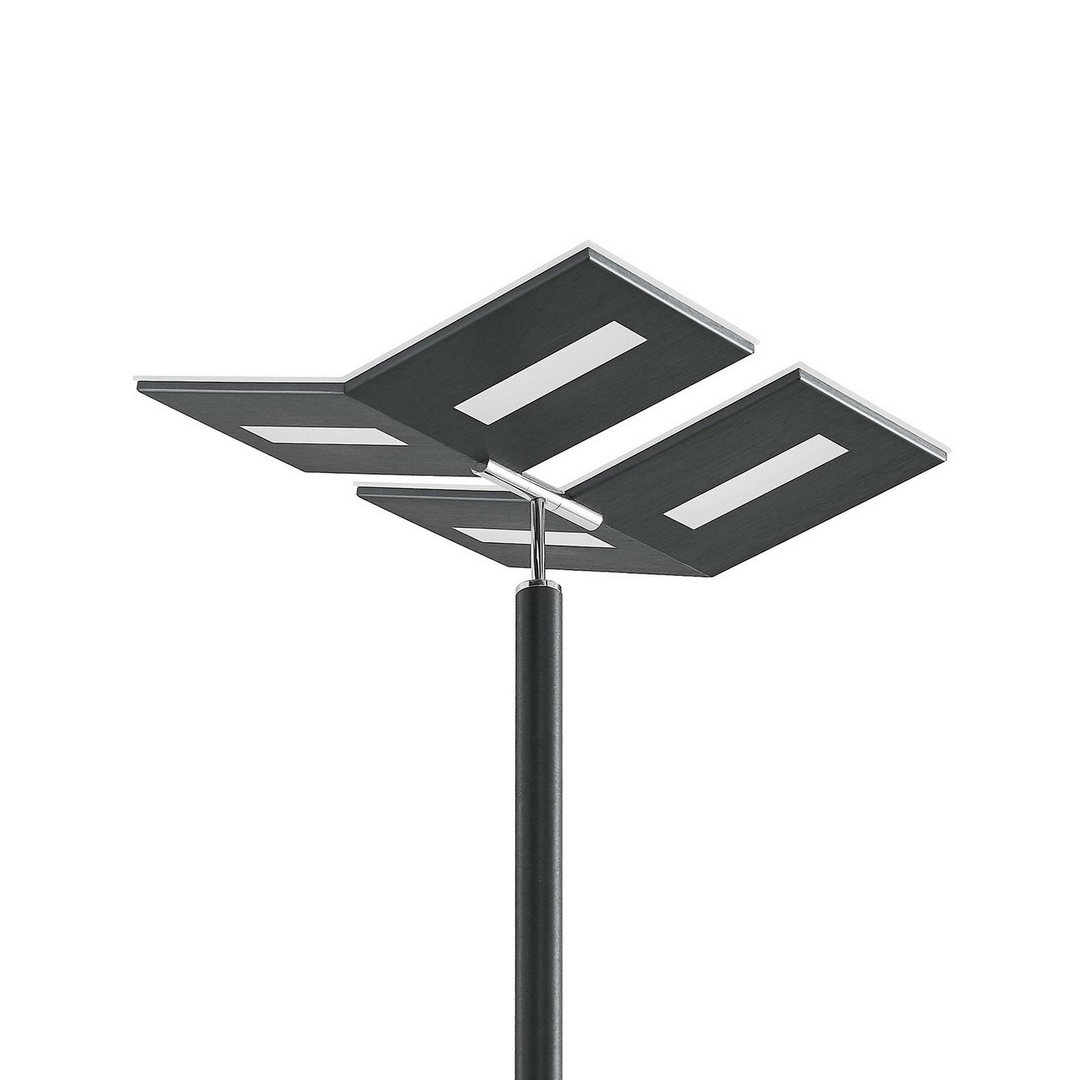 Lucande Hadlee LED-Stehleuchte Standlampe Stehlampe Standleuchte LED anthrazit