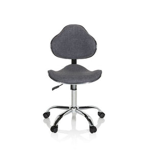 B-Ware Hjh Office Kinderschreibtischstuhl Kinderstuhl Kiddy Gti 3 Stoff Drehstuhl Grau