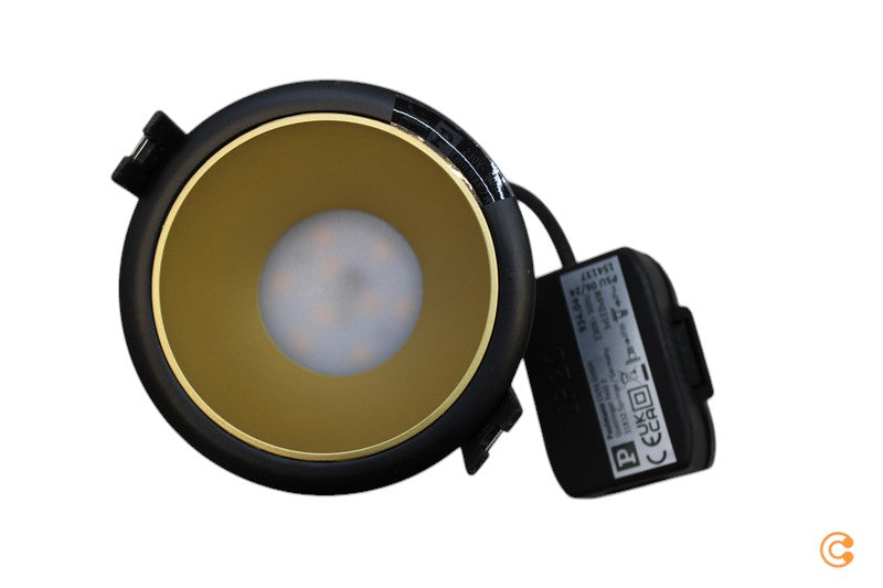 Paulmann Spot Einbaustrahler LED Set Leuchte gold schwarz dimmbar warmweiß 3er - 4000870934043