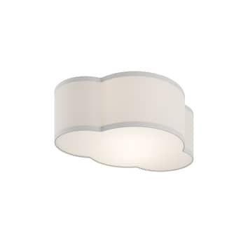 B-Ware Tk Lighting Deckenleuchte Cloud Deckenlampe Lampe Aus Textil Länge 41 Cm Grau