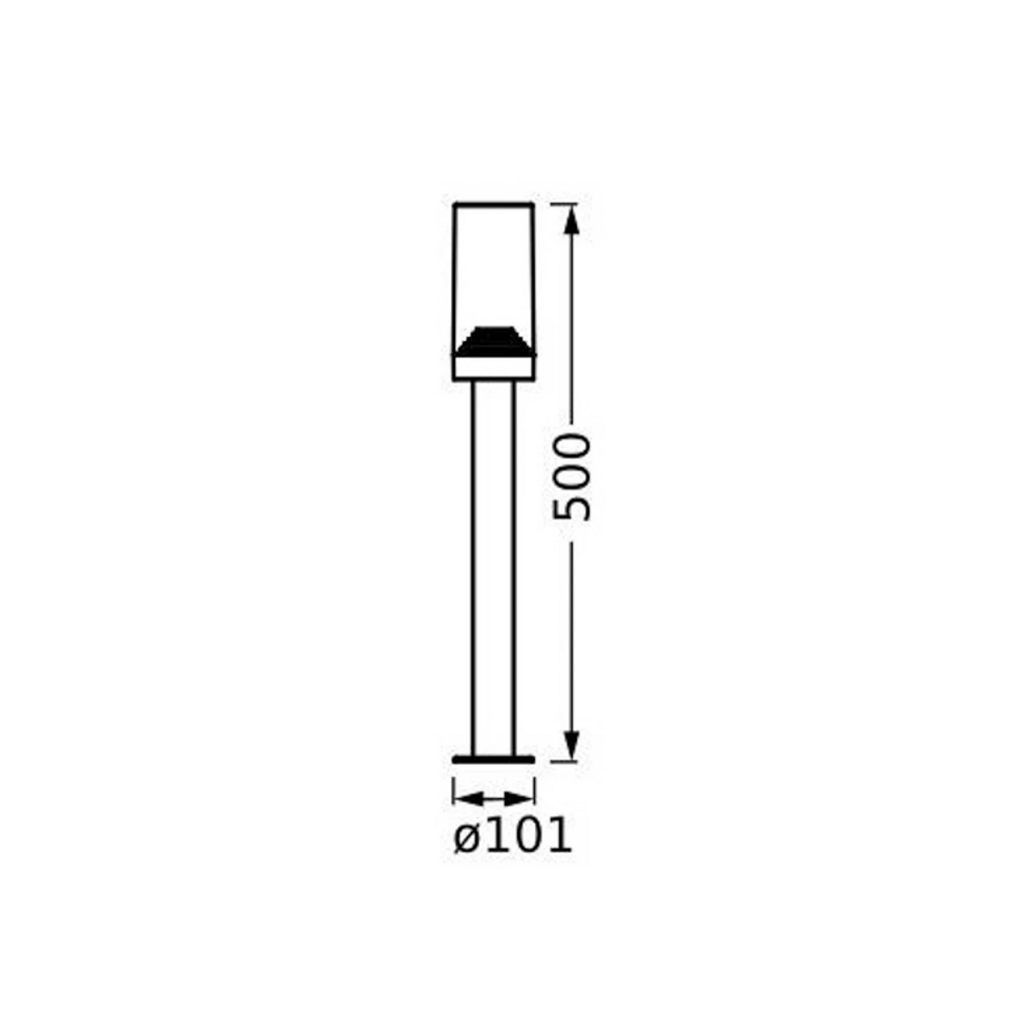 Ledvance Wegeleuchte Endura Classic Amber Dunkelgrau Sockellampe Lampe Leuchte B-Ware - 4058075835085