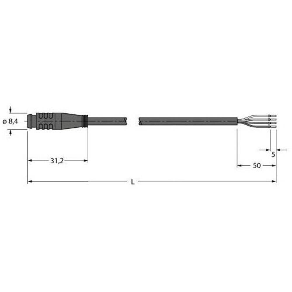 Turck 6627390 Sensor-/Aktor-Anschlussleitung Verbindungsleitung Leitung