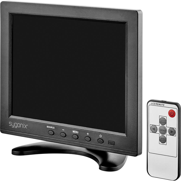 Sygonix 16885X1 LCD Überwachungsmonitor Bildschirm Monitor 20.3cm Fernbedienung