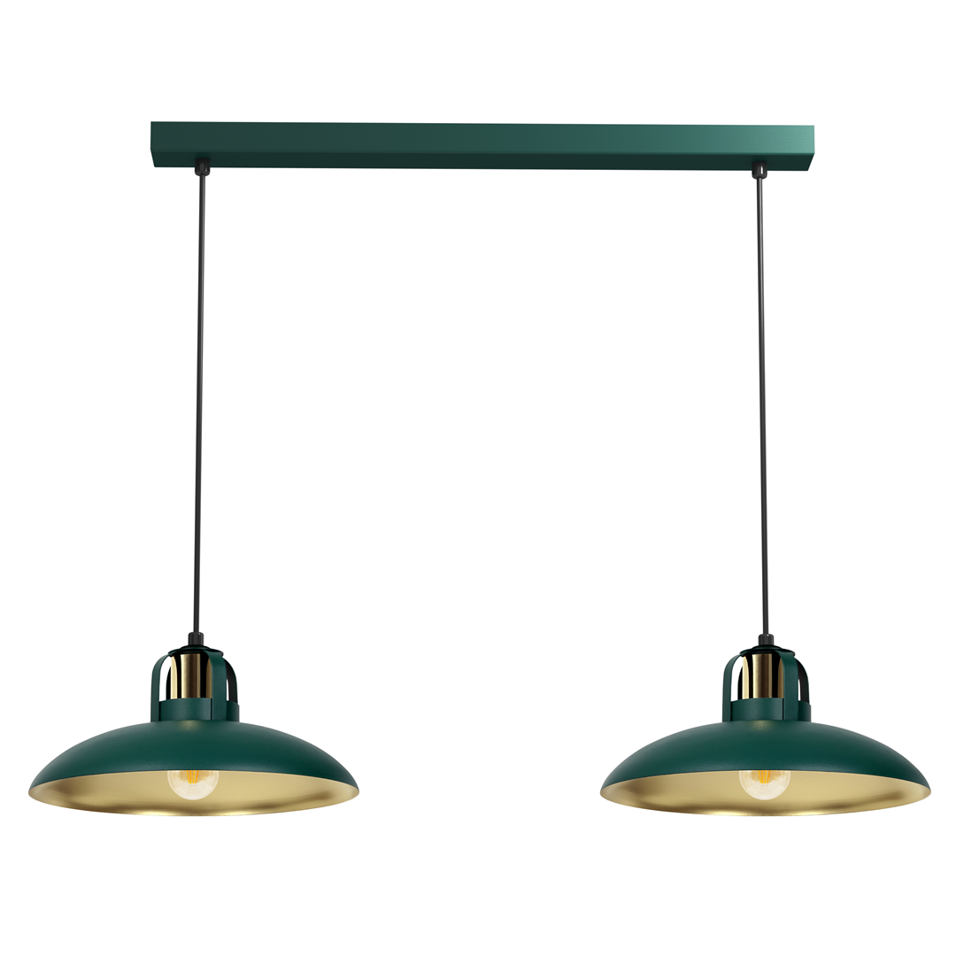 Milagro Hängeleuchte Felix Grün/Gold 2 X E27 Hängelampe Lampe Leuchte Spot Licht B-Ware - 5902693777106