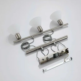 Suspension Lindby Delira, 3 lumières, douille E14, verre, produit de seconde main 