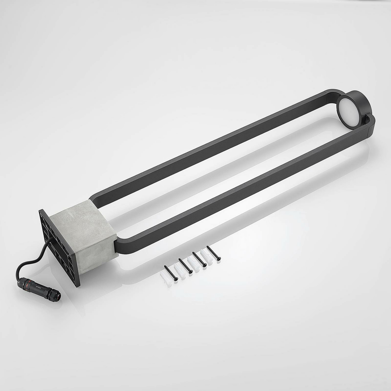 B-Ware Lucande Belna Led Wegeleuchte Gartenlampe Außenlampe Led Lampe Leuchte H 100 Cm