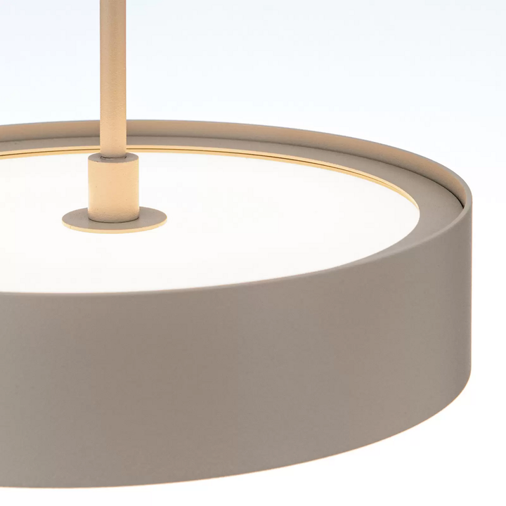 LED-Hängeleuchte Teide khaki Metall höhenverstellbar Deckenlampe Deckenleuchte