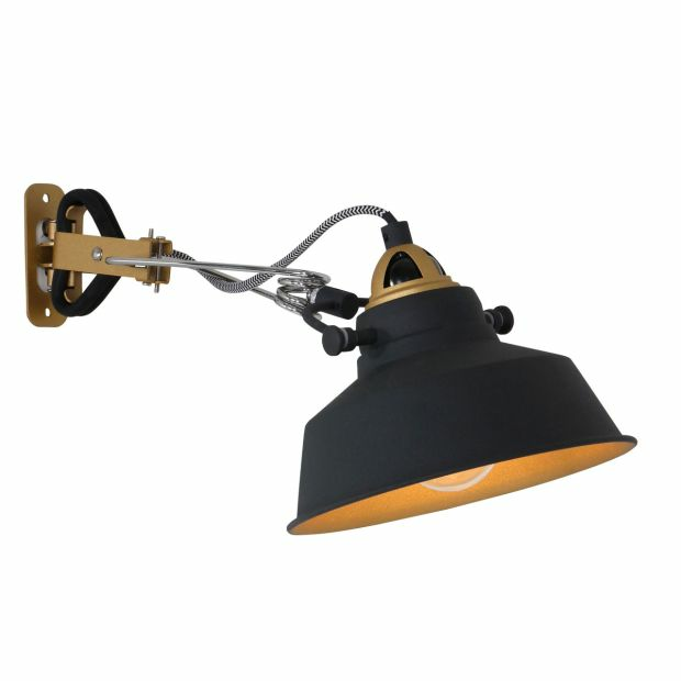Mexlite Wandleuchte Nové 1320 Zw Wandstrahler Lampe Wand Lampe E27 Led Schwarz B-Ware