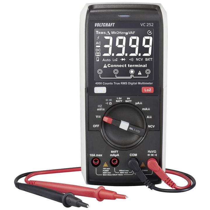 Voltcraft Vc252 Hand Multimeter Strommesser Spannungsmesser Widerstandsmesser824 B-Ware