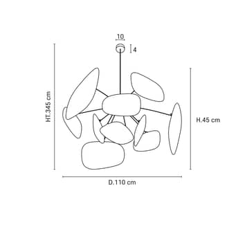 Lampe suspendue style années 70, style B-Ware Market Set Screen, 1 lumière