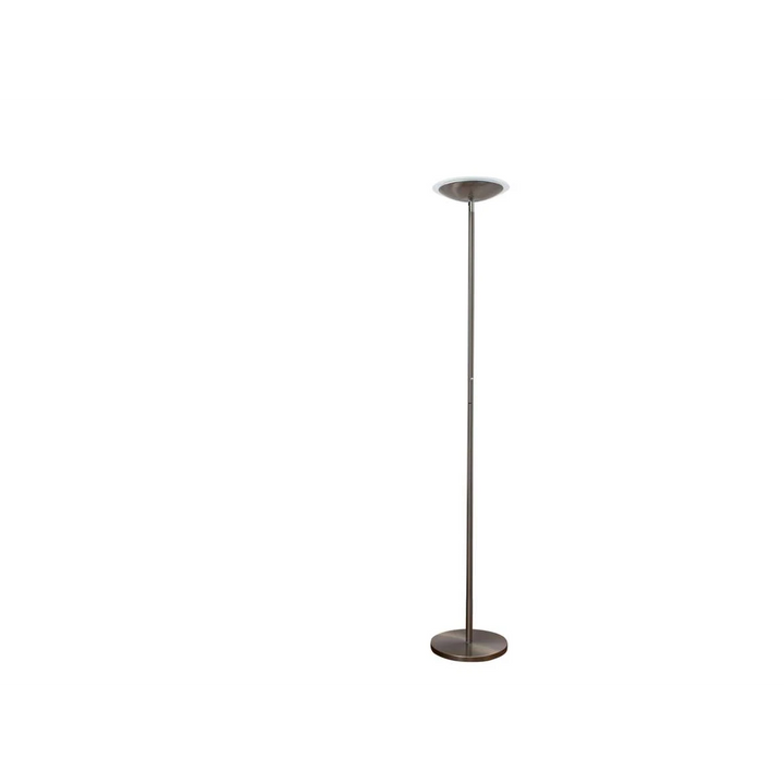 Lindby Malea LED-Deckenfluter Stehleuchte Stehlampe Lampe Leuchte nickel matt