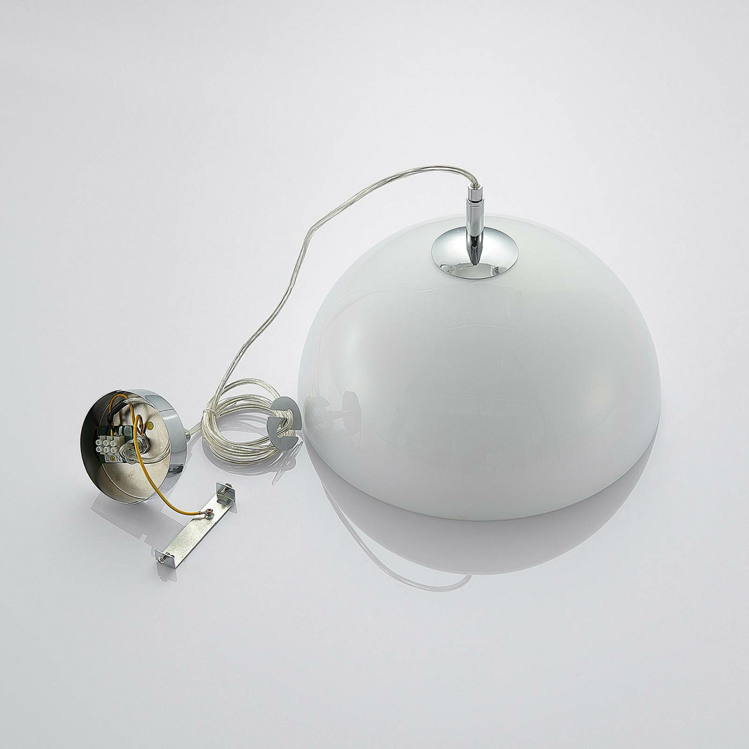 Lucande Lourenco Opalglas-Pendelleuchte Pendelleuchte Lampe Leuchte Ø 35 cm 47