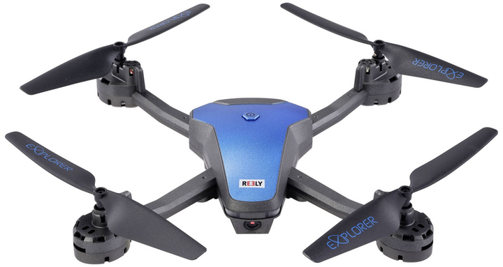 Reely Marathon Quadrocopter RtF Einsteiger Kameraflug Blau metallic Drohne