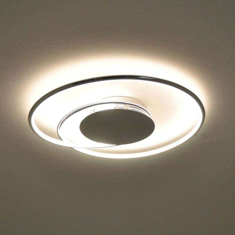 Plafonnier LED Lindby de qualité B, suspension Joline, lampe de cuisine 26 W ø 46 cm blanc Ch788 