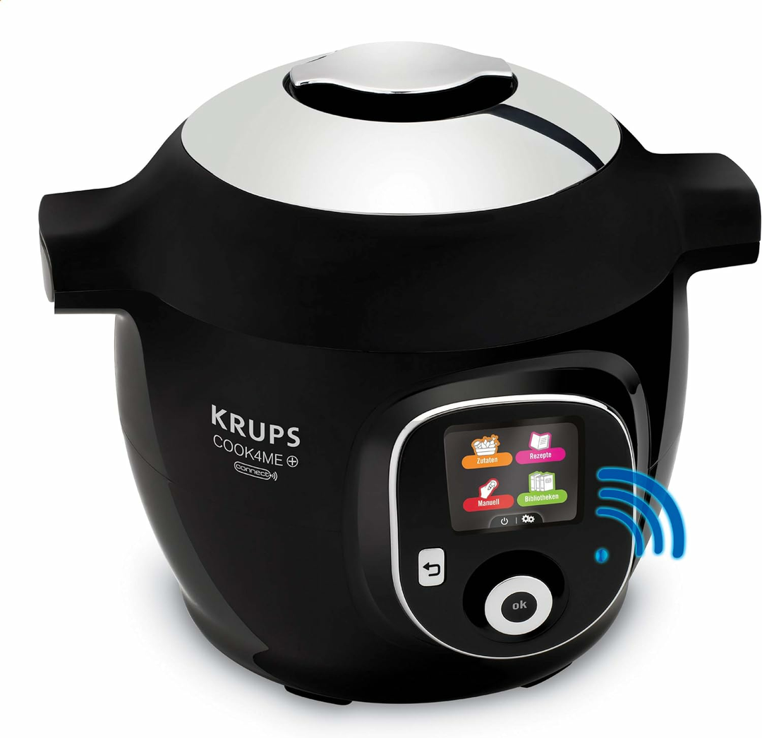 Krups Cook4Me+ Connect Multikocher 1600 Watt elektrischer Schnellkocht