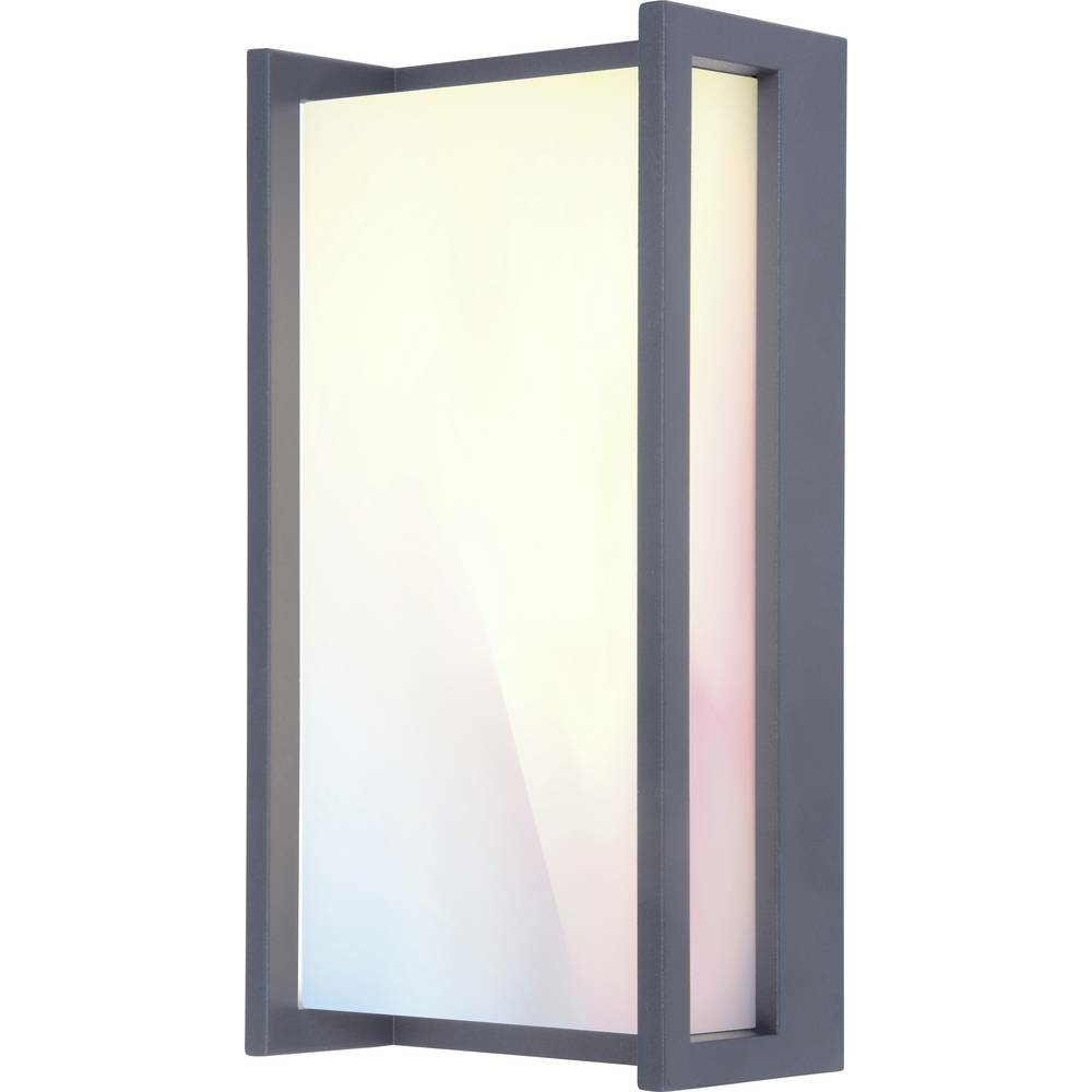 Lutec Qubo 6939412011950 Applique murale extérieure LED 15,2 W RGBW Anthracite