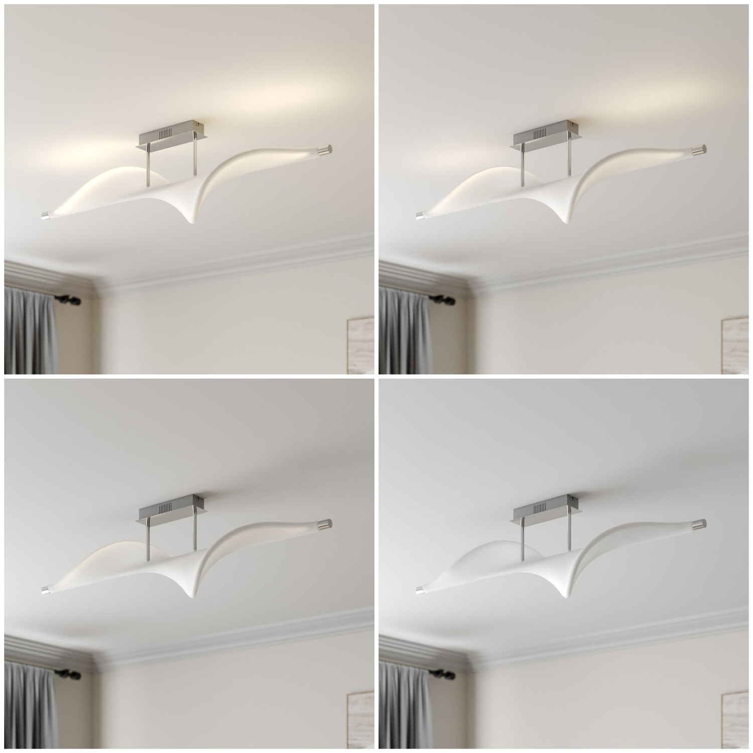 B-Ware Lucande Edano Led Deckenlampe Dimmbar Deckenlampe Deckenlicht Wohnimmerlampe