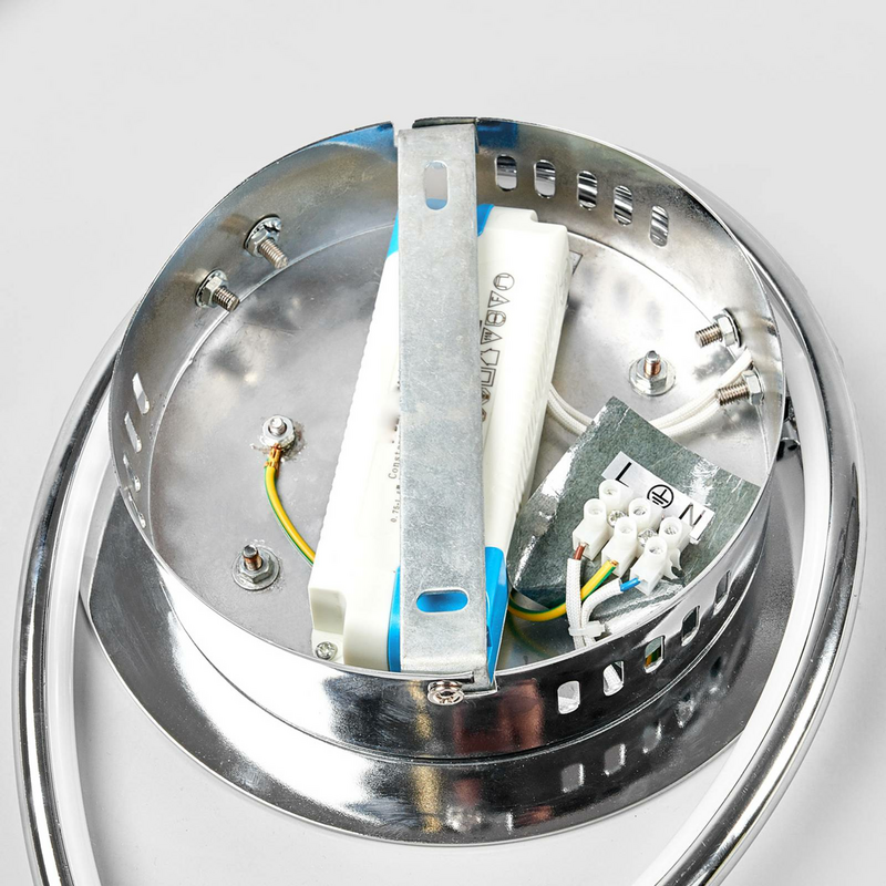 Plafonnier LED Lindby de qualité B, suspension Joline, lampe de cuisine 26 W ø 46 cm blanc Ch788 