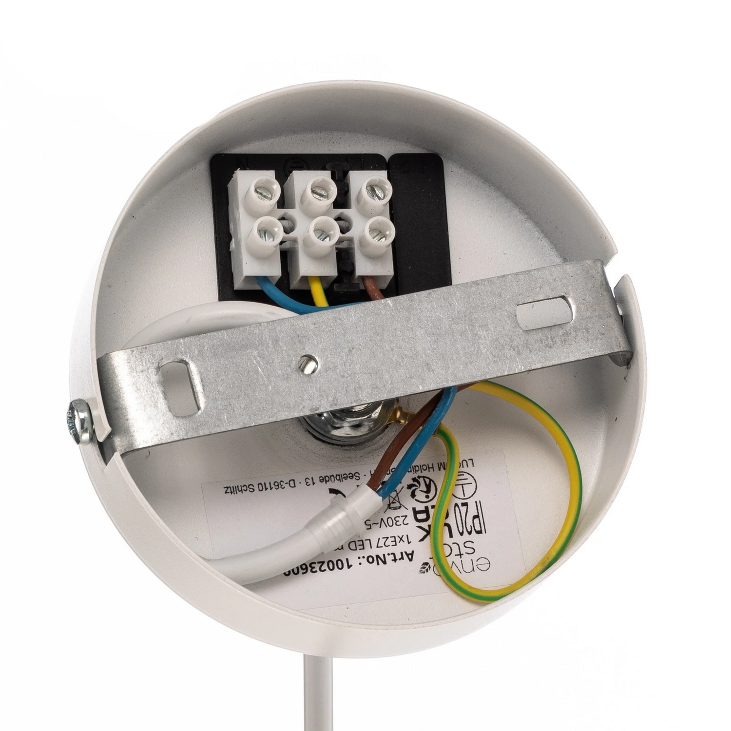 Envostar Orlanda Hängelampe Baumwolle Weiß Ellipse Deckenlampe Lampe Leuchte B-Ware - 4251911782509