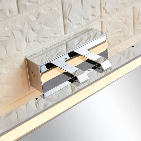 Applique murale LED Lucande Julie pour salle de bain, lampe de salle de bain, forme allongée, Ch163