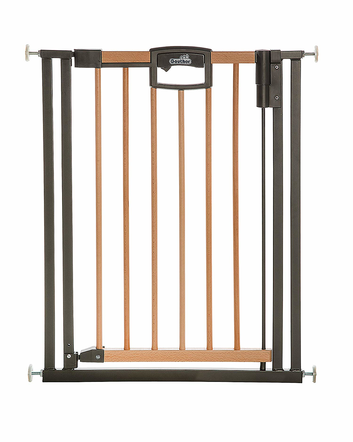 Geuther Türschutzgitter Easylock Wood 2791+ Ohne Bohren 68   76 Cm 2 Stück B-Ware