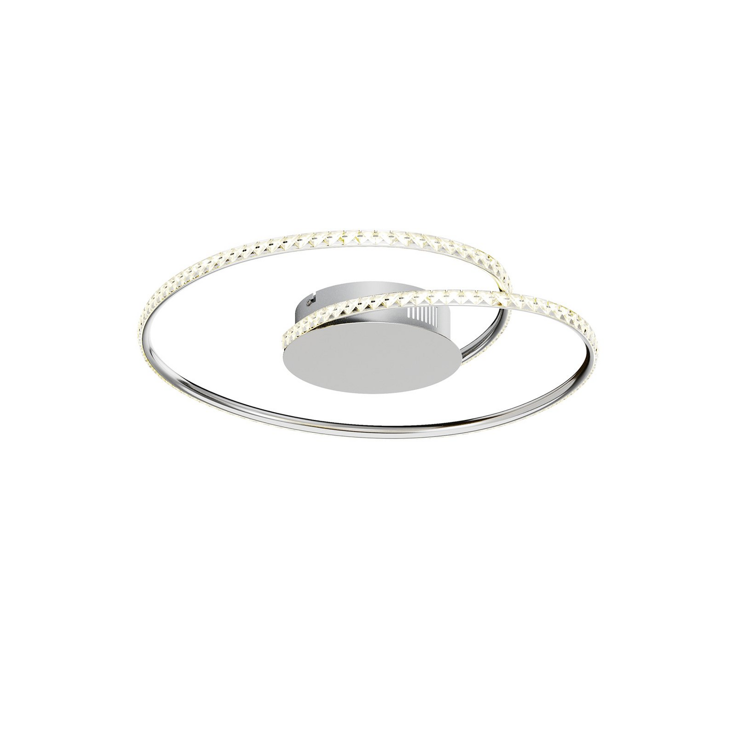 Plafonnier LED Lindby Joline, luminaire, cristal, 45 cm
