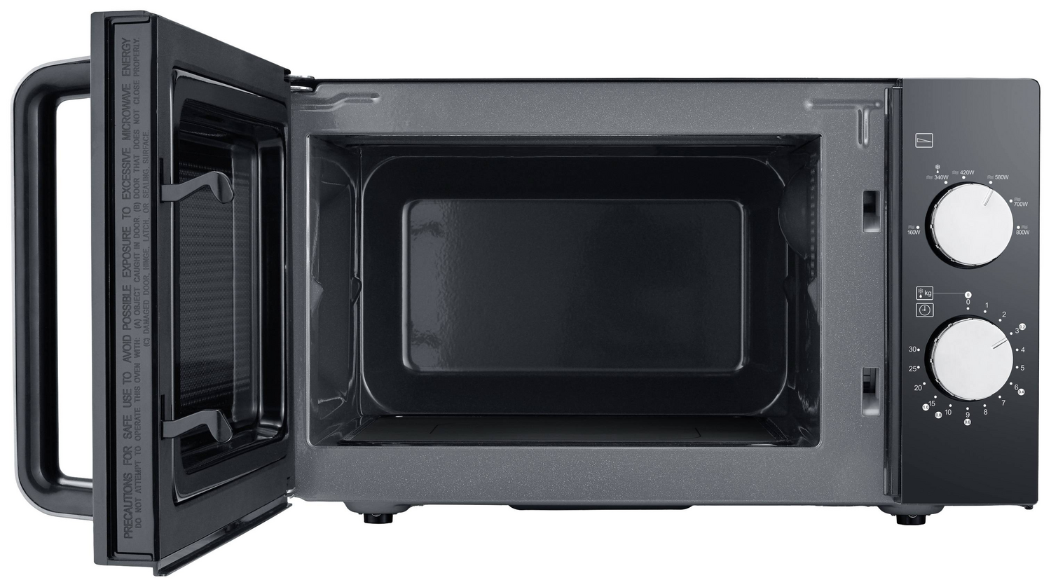 B-Ware Severin Mw 7761 Mikrowelle Schwarz Edelstahl 800 W Küchengerät Mikrowellen Gerät