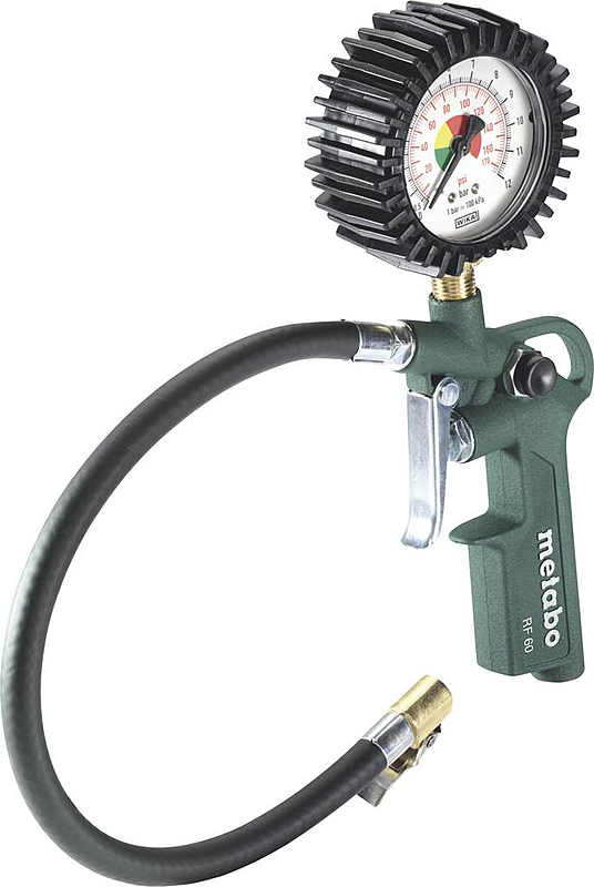 B-Ware Metabo Rf 60 Druckluft Reifenfüller 1/4" (6.3 Mm) 12 Bar Reifenfüllmessgerät