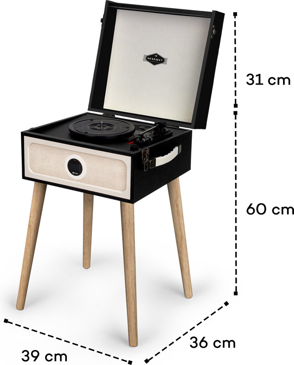 B-Ware Auna Sarah Ann DAB Plattenspieler 33/45/78 U/min DAB+/FM-Radio DEFEKTWARE