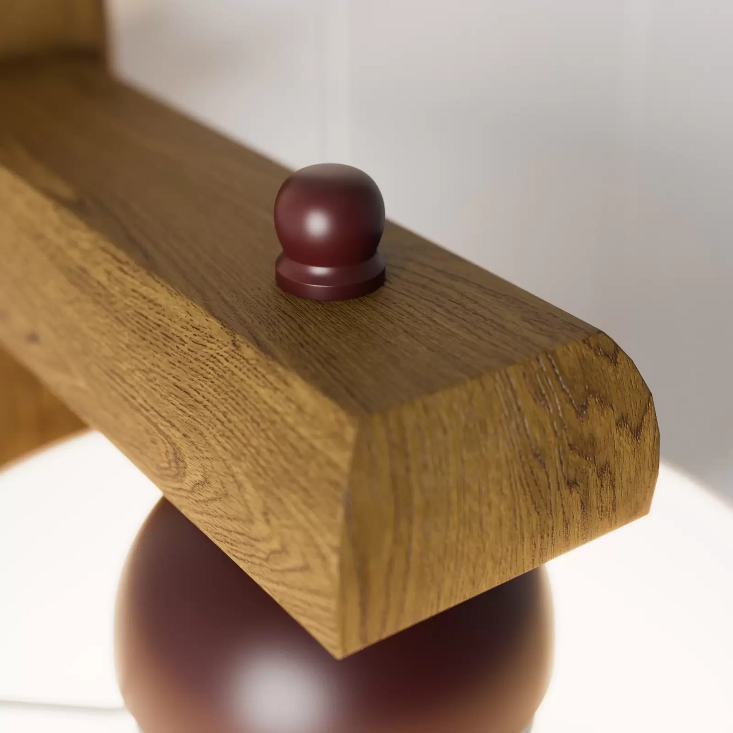 B-Ware Wandleuchte Sweden Mit Holzgestell Nussbaum Eiche Wandlampe Lampe Leuchte Licht