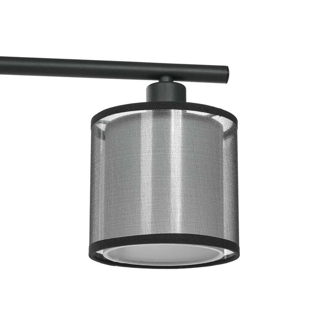 Lindby Chizoma Hängelampe Hängeleuchte Deckenlampe E27 4-flammig Stoff-Schirme