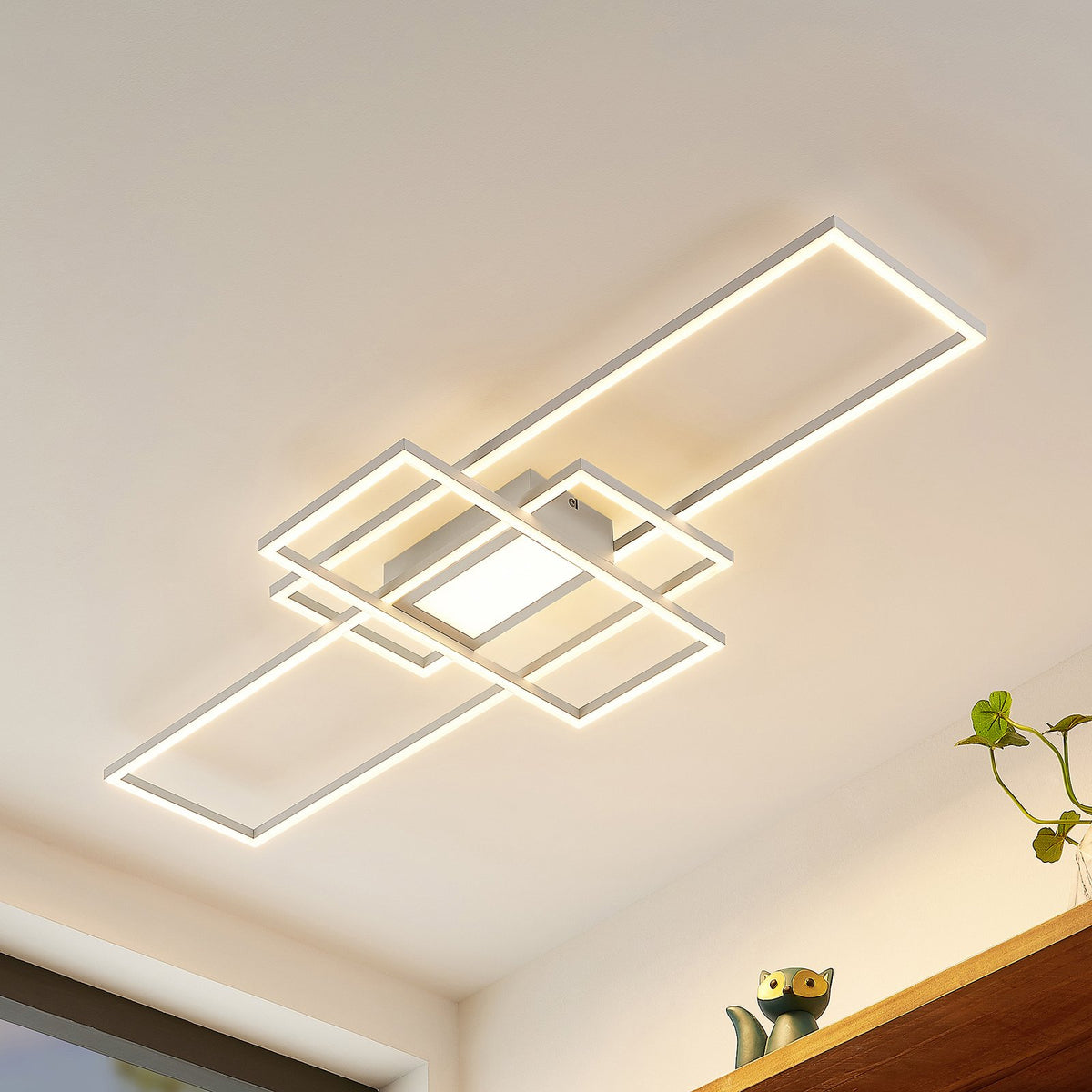 Lindby Caitlin LED-Deckenlampe Deckenlampe Deckenlicht Wohnzimmerleuchte weiß220 - 4251096595574