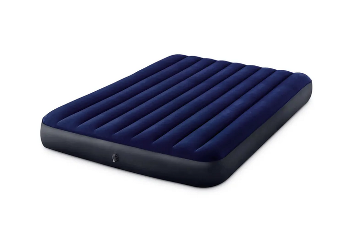 B-Ware Intex Luftbett Dura Beam 152x203x25 Gästebett Aufblasbett Bett Luftmatratze Blau